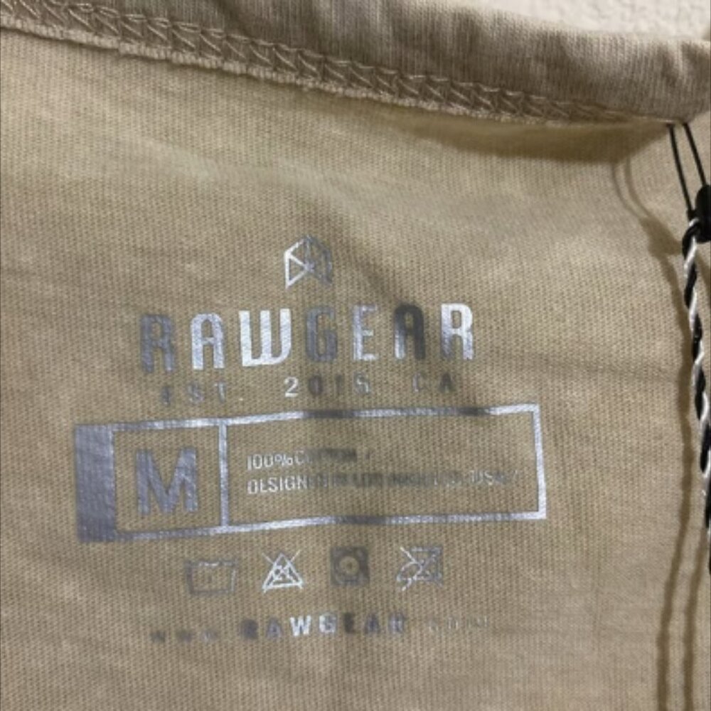 RAW GEAR Men's Acid Wash-Look Tank Top Size M - Picture 4 of 4